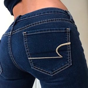 American Eagle Jegging Skinny low rise jeans 2